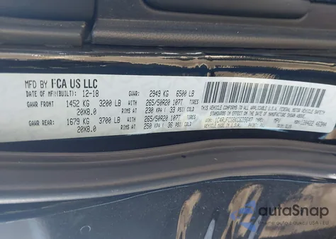 2019 Jeep Grand Cherokee Overland 4X4 из США, поврежденный, VIN 1C4RJFCG8KC639647